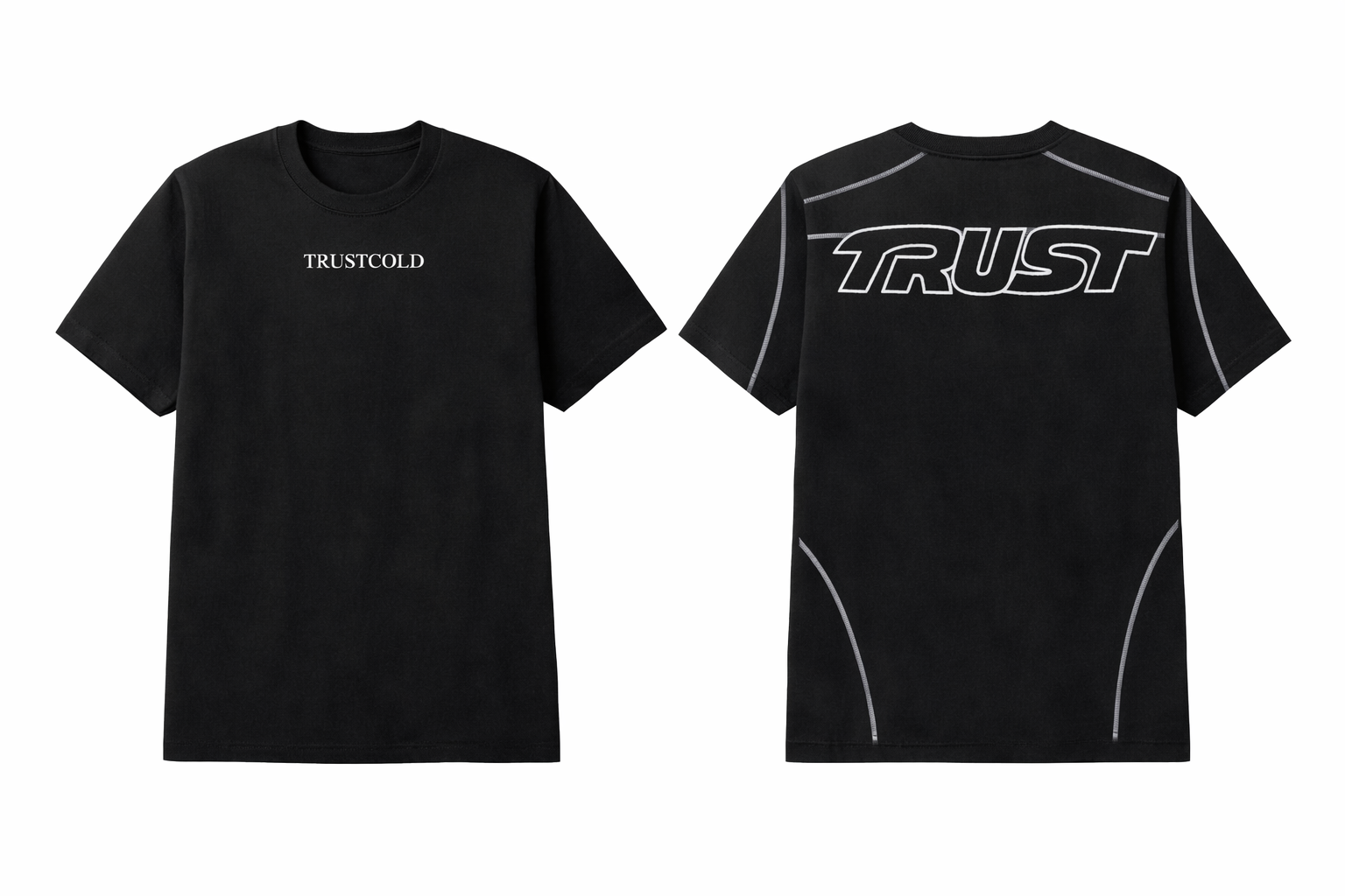 Camiseta negra Trust cold -Trust in you