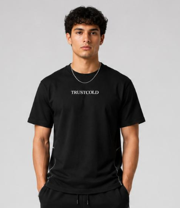 Camiseta negra Trust cold -Trust in you