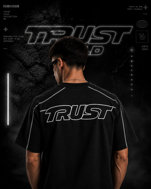 Camiseta negra Trust cold -Trust in you